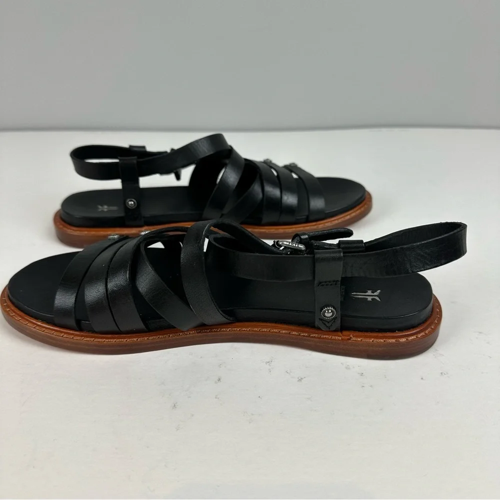 Frye Black and Brown Women's Sandals - Picture 6 of 10
